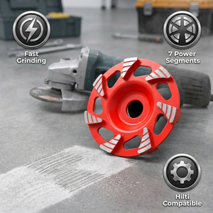 SUMO Aggressive 5 Inch 125mm 7 Segments Diamond Grinding Cup Wheel